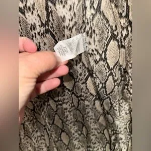 Snake Print Long Sleeve swim wear cover up